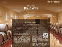 Tablet Screenshot of chateau-brown.com